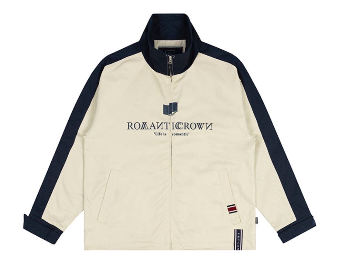 Romantic Crown Logo Cotton Windbreaker_Oatmeal (20RCFWOWBU001OA