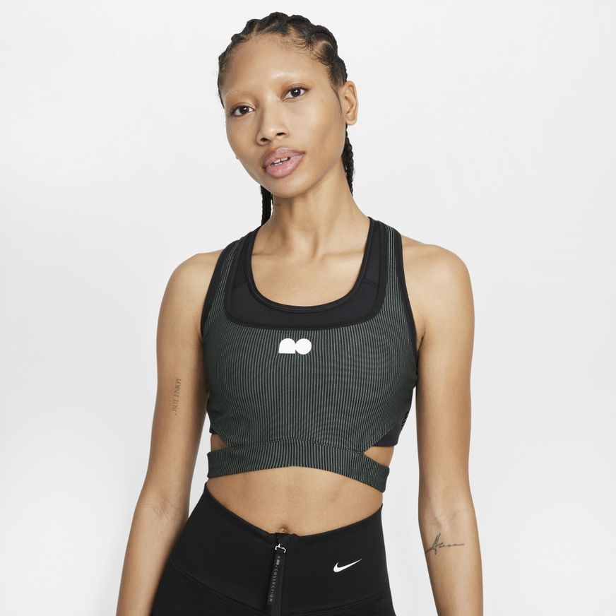 Nike + Naomi Osaka Cropped Dri-fit Leggings In Black,black,white