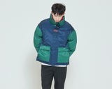 Romantic Crown Color Block Pocket Parka_Green (20RCFWOPDU005GN)