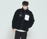 Romantic Crown Heavy Fleece Pocket Parka_Black (20RCFWOFLU005BK)