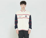 Romantic Crown Sunday Syndrome Baseball Cotton Cardigan_Oatmeal (20RCFWTCAU005OA)