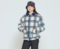 Romantic Crown Classic Check Fleece Jacket_Oatmeal (20RCFWOJKU002OA)