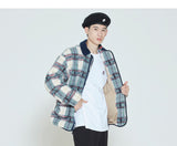 Romantic Crown Classic Check Fleece Jacket_Oatmeal (20RCFWOJKU002OA)