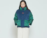 Romantic Crown Color Block Pocket Parka_Green (20RCFWOPDU005GN)