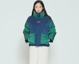 Romantic Crown Color Block Pocket Parka_Green (20RCFWOPDU005GN)