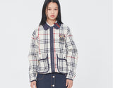 Romantic Crown Classic Check Jacket_Oatmeal