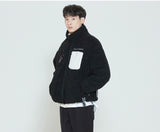 Romantic Crown Heavy Fleece Pocket Parka_Black (20RCFWOFLU005BK)