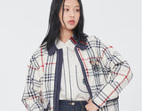 Romantic Crown Classic Check Jacket_Oatmeal