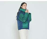 Romantic Crown Color Block Pocket Parka_Green (20RCFWOPDU005GN)