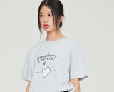 Romantic Crown White Rabbit Tee_Sky Blue (21RCSUTTSF001SB)