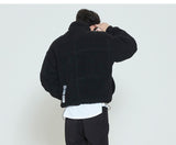 Romantic Crown Heavy Fleece Pocket Parka_Black (20RCFWOFLU005BK)