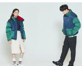 Romantic Crown Color Block Pocket Parka_Green (20RCFWOPDU005GN)