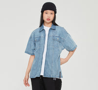 Romantic Crown Trucker Summer Jacket_Blue (21RCSUOJKU001BL)