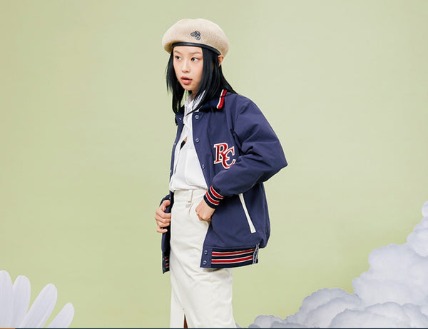 Romantic Crown RC Logo Bomber Jacket_Navy – melzoo