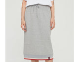 Romantic Crown Cotton Rib Skirt_Grey (21RCSUBSKF001GR)