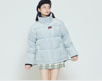 Romantic Crown Velvet Duck Down Parka_Light Grey (20RCFWOPDU001LG)