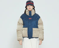 Romantic Crown Color Block Pocket Parka_Beige (20RCFWOPDU005BE)