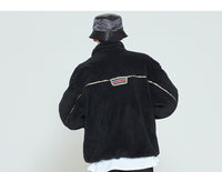 Romantic Crown Back Line Patch Fleece Jacket_Black (20RCFWOFLU001BK)