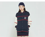 Romantic Crown Sunday Syndrome Baseball Cotton Cardigan_Navy (20RCFWTCAU005NA)