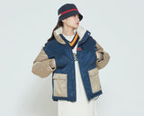 Romantic Crown Color Block Pocket Parka_Beige (20RCFWOPDU005BE)