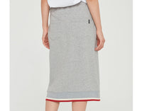 Romantic Crown Cotton Rib Skirt_Grey (21RCSUBSKF001GR)