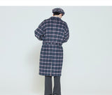 Romantic Crown Classic Check Wool Coat_Navy (20RCFWOCTU001NA)