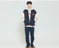 Romantic Crown Sunday Syndrome Baseball Cotton Cardigan_Navy (20RCFWTCAU005NA)