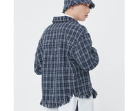 Romantic Crown Tweed Trucker Jacket_Navy (21RCSPOJKU002NA)