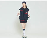 Romantic Crown Sunday Syndrome Baseball Cotton Cardigan_Navy (20RCFWTCAU005NA)