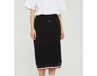 Romantic Crown Cotton Rib Skirt_Black (21RCSUBSKF001BK)