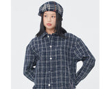 Romantic Crown Tweed Trucker Jacket_Navy (21RCSPOJKU002NA)