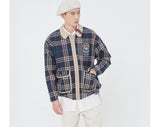 Romantic Crown Classic Check Jacket_Navy