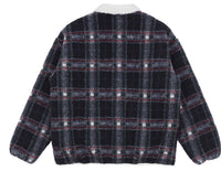 Romantic Crown Classic Check Fleece Jacket_Navy (20RCFWOJKU002NA)