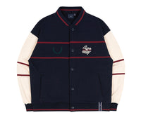 Romantic Crown Sunday Syndrome Baseball Cotton Cardigan_Navy (20RCFWTCAU005NA)