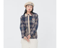 Romantic Crown Classic Check Jacket_Navy