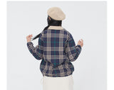 Romantic Crown Classic Check Jacket_Navy