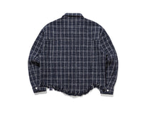 Romantic Crown Tweed Trucker Jacket_Navy (21RCSPOJKU002NA)