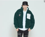 Romantic Crown Heavy Fleece Pocket Parka_Green (20RCFWOFLU005GN)