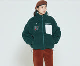 Romantic Crown Heavy Fleece Pocket Parka_Green (20RCFWOFLU005GN)