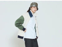 Romantic Crown Color Scheme Fleece Jacket_Khaki (20RCFWOFLU003KH)