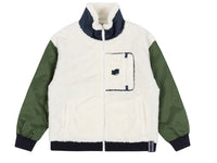 Romantic Crown Color Scheme Fleece Jacket_Khaki (20RCFWOFLU003KH)