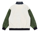 Romantic Crown Color Scheme Fleece Jacket_Khaki (20RCFWOFLU003KH)