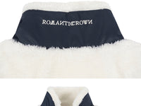 Romantic Crown Color Scheme Fleece Jacket_Khaki (20RCFWOFLU003KH)