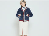 Romantic Crown Womans RC Lining Cardigan_Navy (20RCFWTCAF002NA)