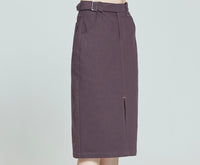 Romantic Crown Front Placket Skirt_Purple (20RCFWBSKF002PU)