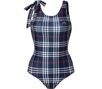 Romantic Crown [Barrel X RMTC] Ribbon U Back Swimsuit_Deep Navy