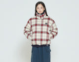 Romantic Crown Womans Cross Check Parka_Oatmeal (20RCFWOPDF001OA)