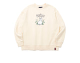 Romantic Crown Woman Rabbit Sweat Shirt_Oatmeal