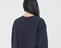 Romantic Crown Woman Rabbit Sweat Shirt_Navy