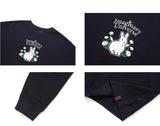 Romantic Crown Woman Rabbit Sweat Shirt_Navy